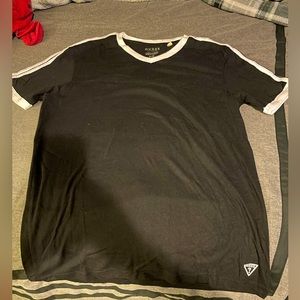 Guess , small , v neck , black shirt